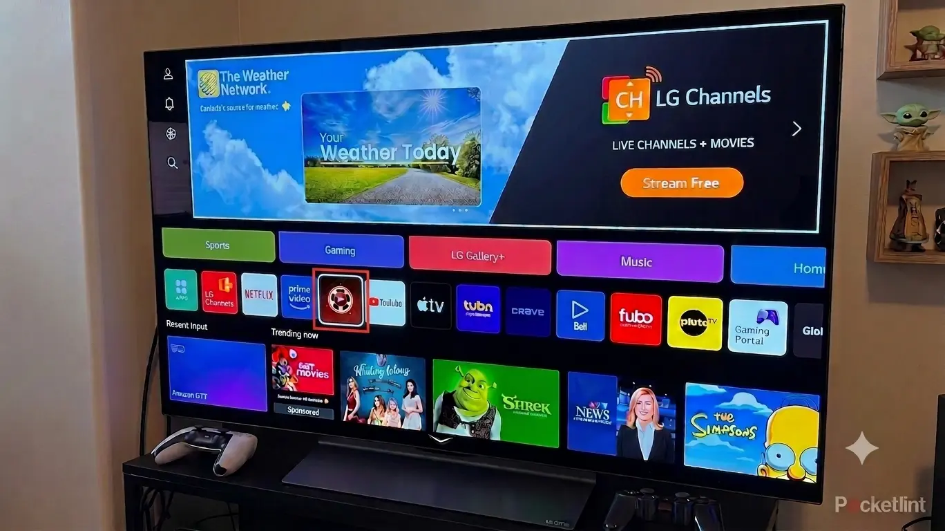 Interface do Freecine instalada com sucesso na Smart TV - Canal de Streaming Pronto para Uso